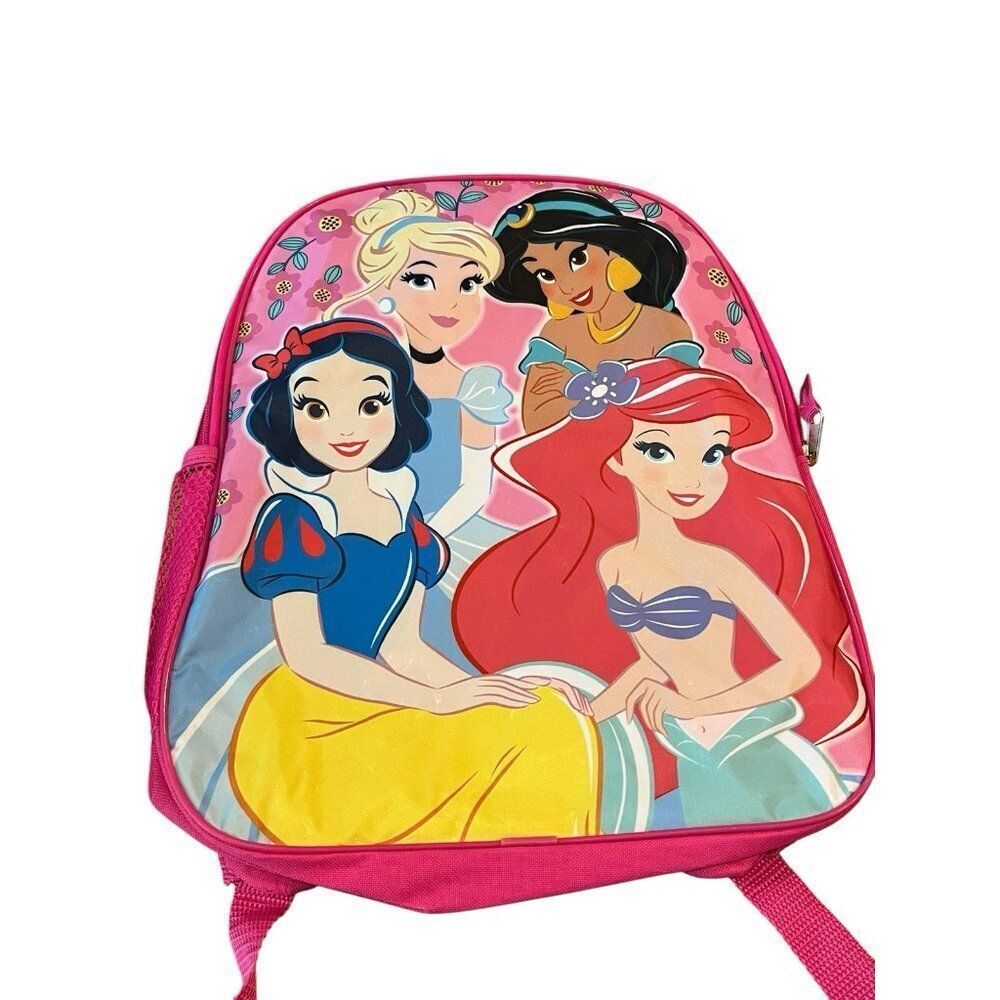 DISNEY Princesses Ariel Cinderella Jasmine Snow White 15" Backpack NWT